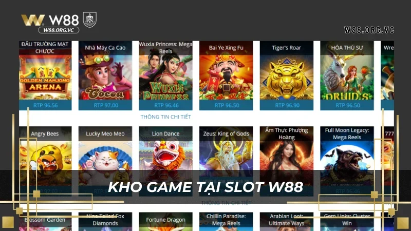 Slot W88 3 Hòa mình vào kho game đỉnh cao slot w88